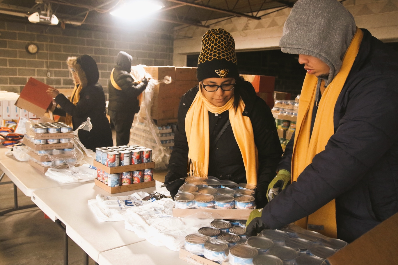 2022 Food Giveaway workers